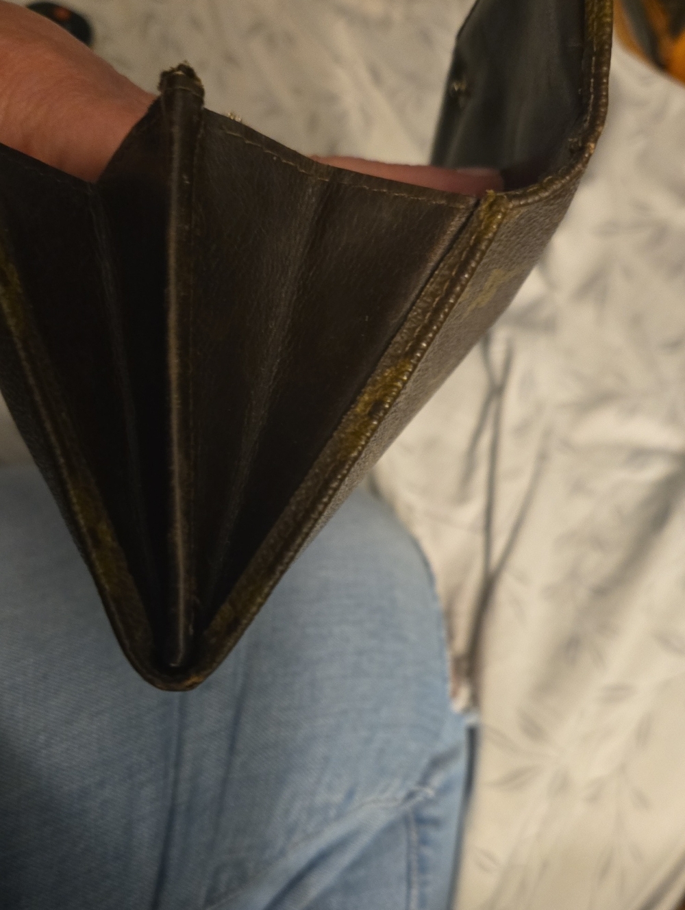Authentic Louis Vuitton Brown Monogram Flap Wallet - Picture 9 of 10